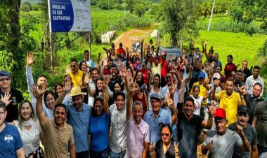 Em Santana do Cariri, o distrito de Brejo Grande ganha construção da Passagem Molhada e o de Anjinhos ganha construção de  calçamento