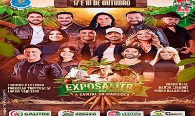 EXPO SALITRE 2025 JÁ PROMETE SER SUCESSO E TEM SUA PROGRAMAÇÃO DEFINIDA