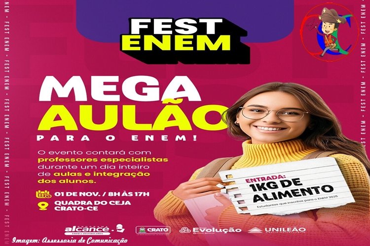 Câmara do Crato promove mega aulão preparatório para o Enem 2025