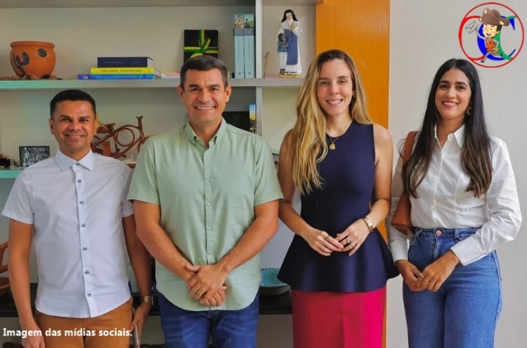 Prefeito de Potengi Salviano Alencar, se reúne com vice-governadora Jade Romero