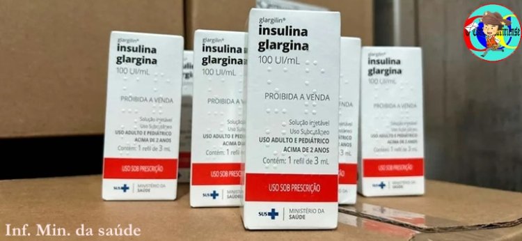 CEARÁ RECEBEU MAIS DE 20 MIL TUBETES DE INSULINA GLARGINA PARA APLICAÇÃO PELO SUS