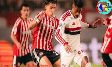FLAMENGO SEGURA PRESSÃO DO ESTUDIANTES NA IDA DA SEMIFINAL DA LIBERTADORES