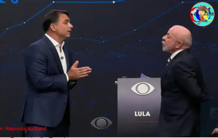 TROCA DE ACUSAÇÕES MARCARAM O DEBATE NA BAND ENTRE LULA E FLÁVIO